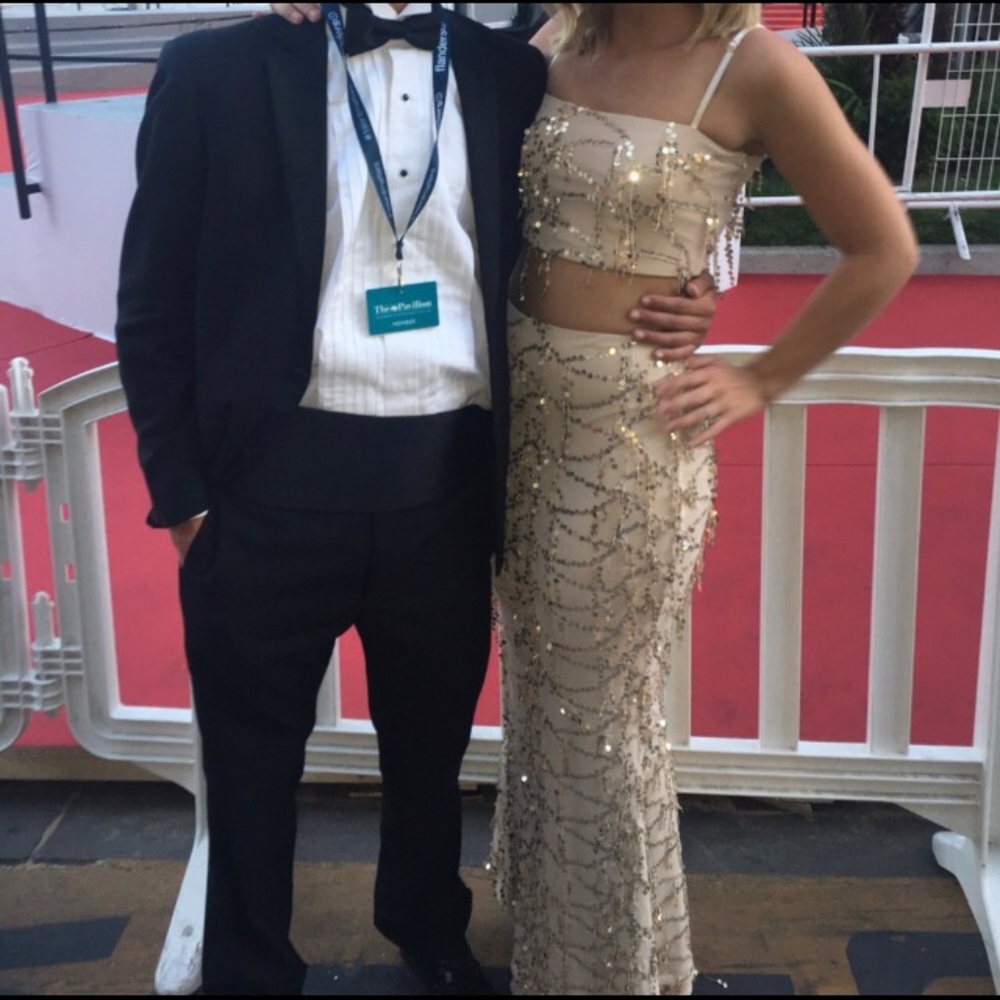 Sequin two piece dress